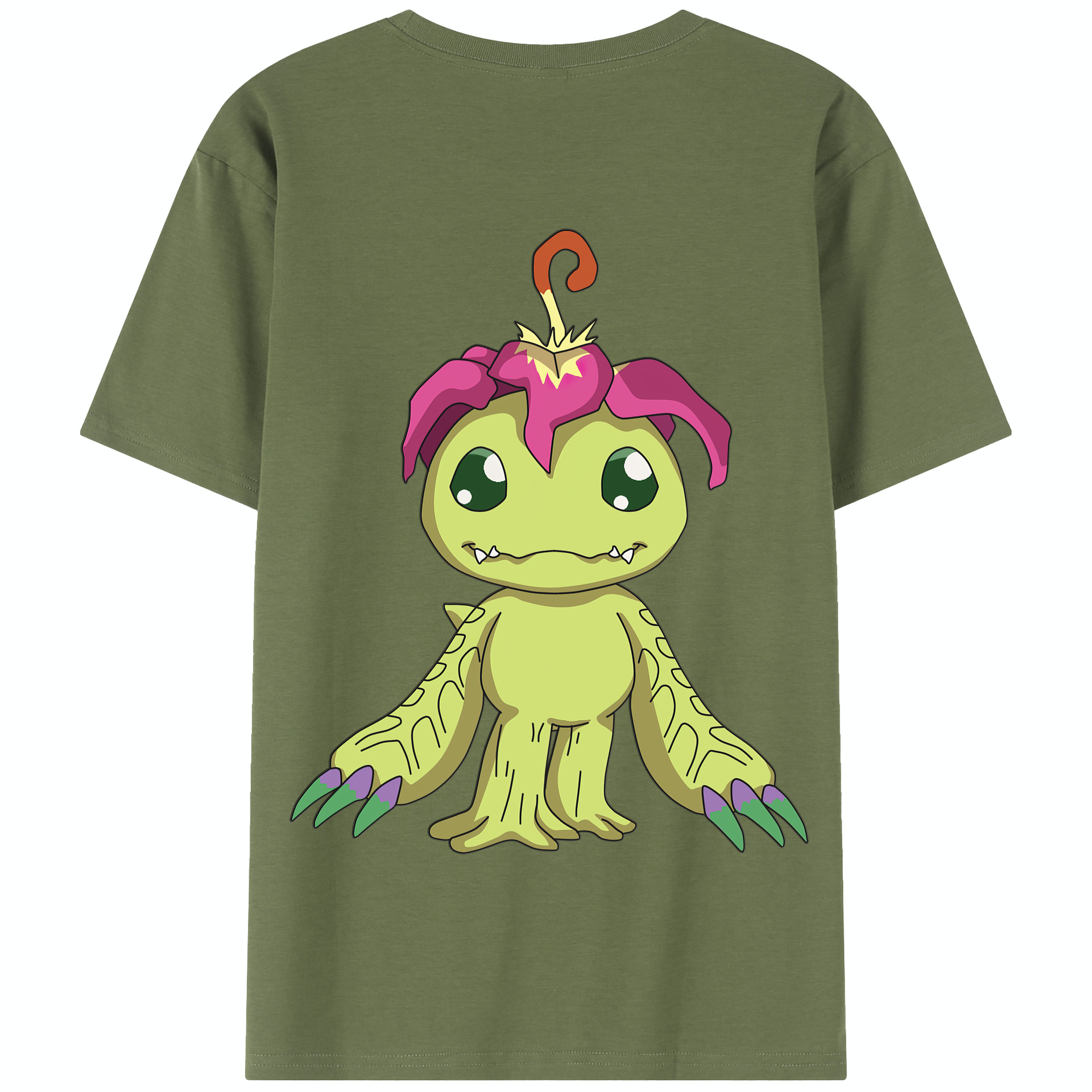 （画像用） Digimon デジタルモンスター/デジモン 綿100％半袖Tシャツ（背面プリント）